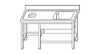 Tavolo cernita con vasca e foro DX/SX - ZeroInox