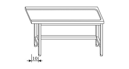 Tavolo uscita con telaio DX/SX - ZeroInox